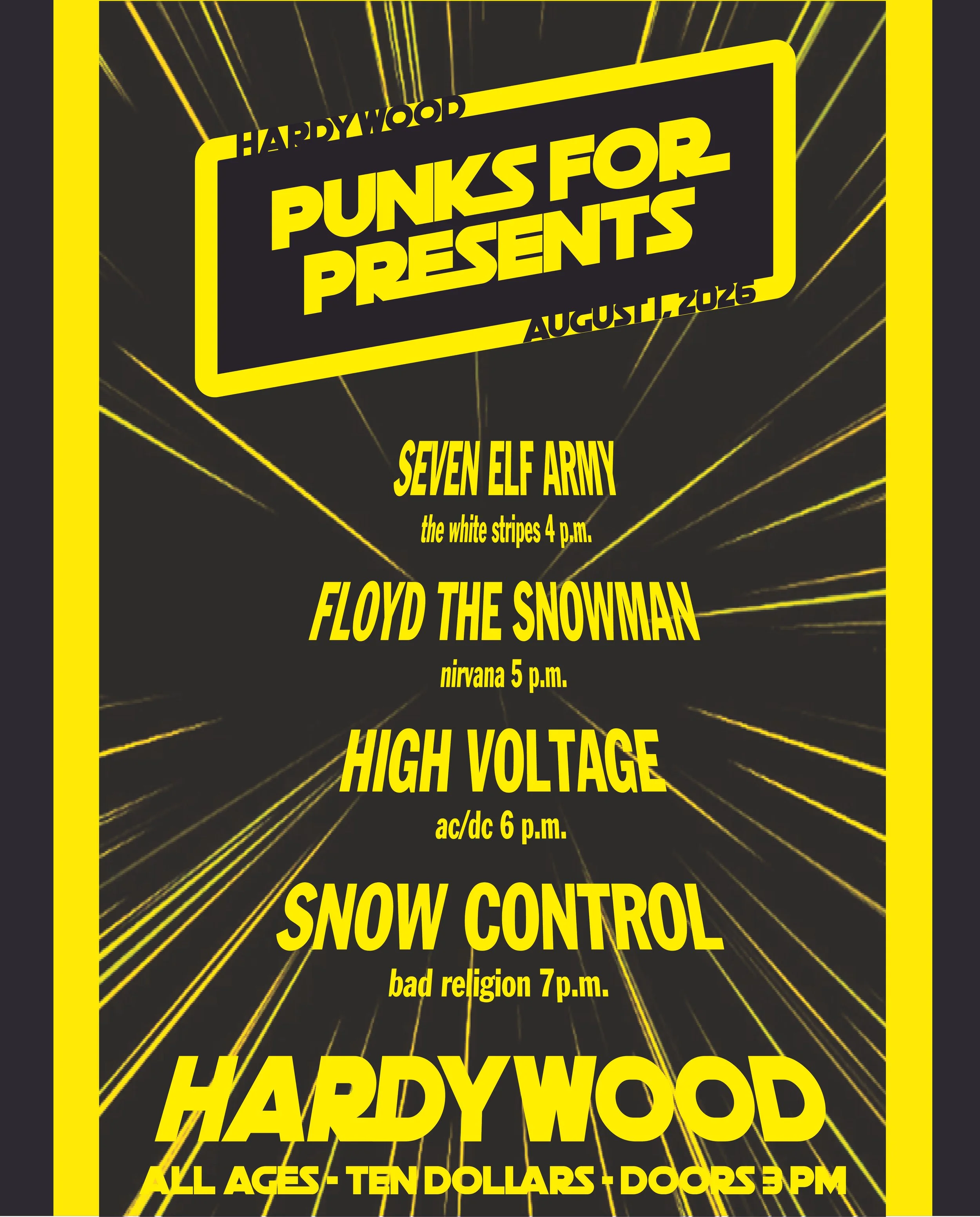 Punks for Presents Summer Blockbuster 2026 — Hardywood Park Craft